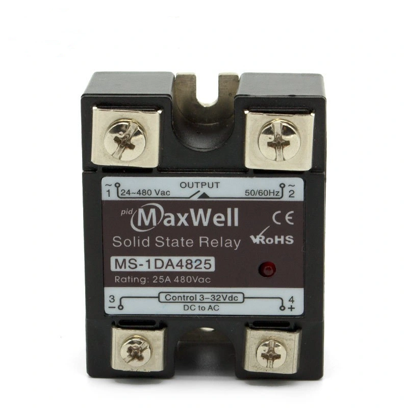 Ms-1da4825 Replace SSR-25da 25AMPS Solid State Relay 5V 15A SSR Relay Solid State