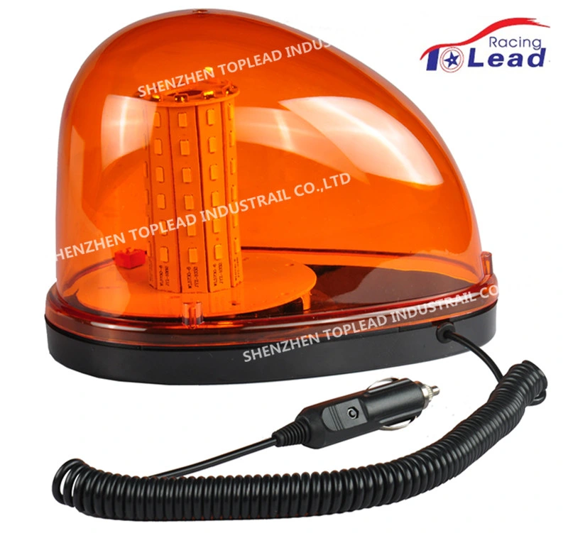 12V-24V Halogen Rotating Beacon Light, Car Amber Safety Snail Lamp