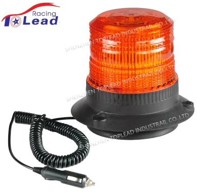 Top Lead Magnetic Mount LED Amber Strobe Beacon Warning Light Forklift Lamp