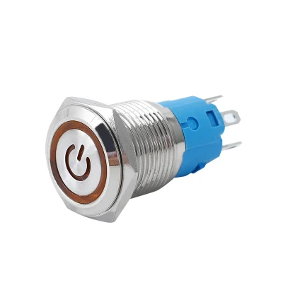 16mm LED Latching Momentary Normally Open Power Switch Push Button