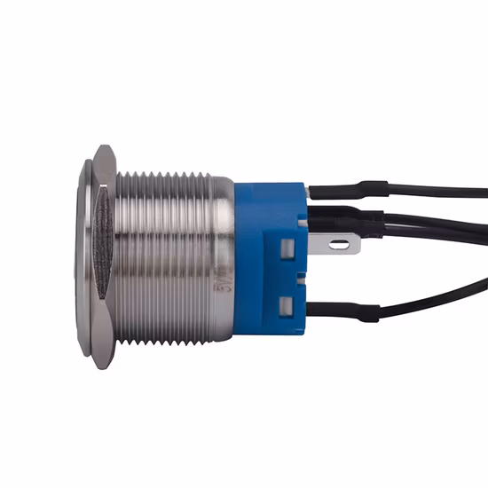 Power Control Switch 5 Pin Momentary Ring LED on off Wired Customize 22mm 12volt Push Button