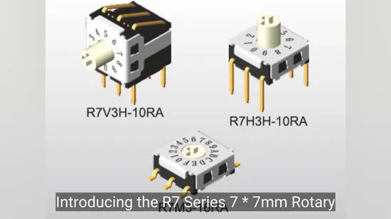 R7 Series 7X7mm Rotary Coded Switch for Precision Control 