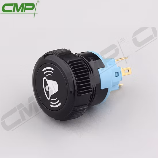 CMP Metal or Plastic Illuminated Black Power Switch on off Push Button