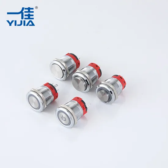 12mm Normal Open Momentary Illuminated Power Start Metal Push Button Switch 